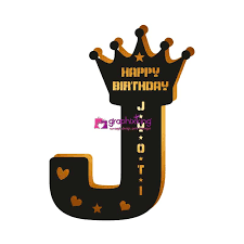 The hungarian alphabet contains 40 natural letters, including 14 vowels. Customized Wooden Alphabet Name J Graphixking