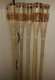 Solar Tiki Bamboo Torch Lights Outdoor Solar Lights Solar Tiki Torch Diy Outdoor Lighting