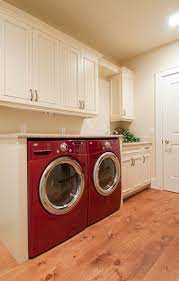 Pin By Massiel Garcia Tanner On Home Laundry Room Storage Room Storage Diy Red Washer And Dryer