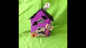 Halloween Kids Craft 3d Haunted House Youtube