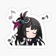 Rinko still struggles with her anxieties, even after joining roselia. Shirokane Rinko Stickers Redbubble