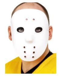 The mask is essentially a foam plate with one side painted up, a few indents for the holes and a few elastic straps to hold it to your face. Cheap Hockey Mask Horror Hockey Mask Horror Shop Com