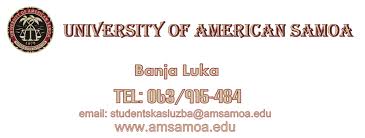 Jednogodišnji dopisni kurs za sticanje diplome diplomiranog pravnika i obrazovanje budućih advokata. University Of American Samoa Home Facebook