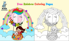 Children can use this to pass their time or. Rainbow Coloring Pages For Kids Free Printables Kids Activities
