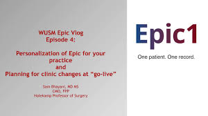 Epic Training Videos John T Milliken Department Of