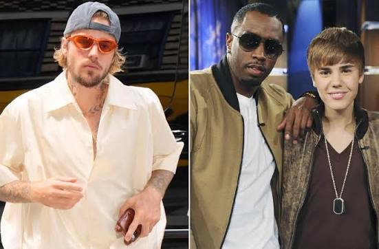 Justin Bieber allegedly responds after being asked about the Diddy x 50  Cent documentary When paparazzi pressed him about it outside his hotel,  Justin literally STOPPED walking, stared at the ground for