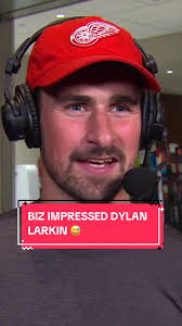 Dylan Larkin Zyns in Locker Room