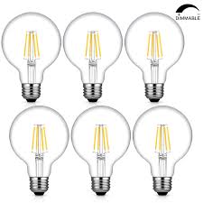 Maybe you would like to learn more about one of these? G25 Edison Led Globe Light Bulb 40w Equivalent Soft Warm White 2700k Kohree 4w E26 Dimmable Vanity Light Bulb For Bathroom Pendant Lighting Ceiling Fan Chandelier 400 Lumens 6 Pcs Buy Online