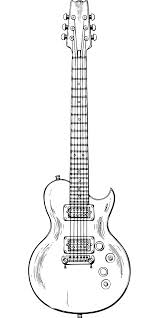 Musical Instrument Electric Guitar Outline Vector Free Psd Guitar Outline Electric Guitar Art Guitar Drawing