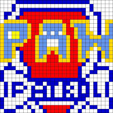 Pixel art sangoku super saiyan 4 placage bois adhesif pour porte intérieure plan de travail cuisine stratifié castorama pixel art. Paw Patrol Pixel Art Vorlagen Novocom Top