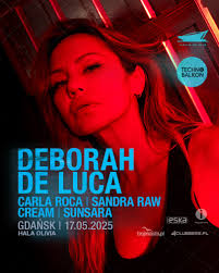 Wielkimi krokami zbliża się występ Deborah De Luca w Gdańsku. Oto pełny  line up sceny głównej: 🔊 Deborah De Luca 🔊 Carla Roca 🔊 Cream 🔊 Sandra  Raw 🔊 Sunsara Bardzo dobry