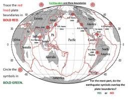 Plate Tectonics Earthquakes And Volcanoes Modified Activity Plate Tectonics Geology Teaching Earthquake