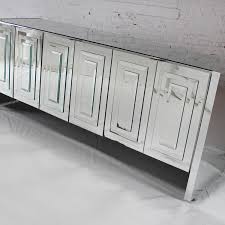 Overall, it just seems like so much wood with the wood dining table, wood sideboard, wood chairs and wood floors. 1970s Vintage Post Mid Century Modern Ello Mirrored Credenza Cabinet Warehouse 414