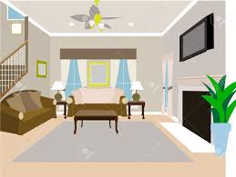 Affordable and search from millions of royalty free images, photos and vectors. Angled Modern Living Room Of Two Story House Royalty Free Cliparts Vectors And Stock Illustration Image 4520523