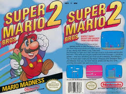 Front And Back Box Art From Super Mario Bros 2 The 1988 Sequel To The 1985 Smash Hit For The Nes Mario Bros Super Mario Bros Super Mario