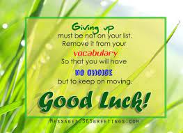 Good Luck Messages Wishes And Good Luck Quotes 365greetings Com
