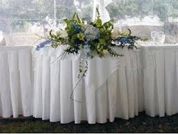 Table Skirting Wedding Table Designs Table Arrangements Wedding Wedding Table Flowers