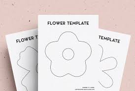 Including printable art, paper crafts, tags, labels, collage sheets and more. Free Flower Template Outline Stencil Printables Crazy Laura