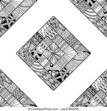 Maybe you would like to learn more about one of these? Zentangle Nahtloses Muster Doodle Mandala Square Zentangle Nahtlose Muster Vector Illustration Fur Kunst Farbbuch Canstock