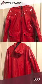 Topshop Red Rain Slicker Topshop Jacket Topshop Waterproof Rain Jacket