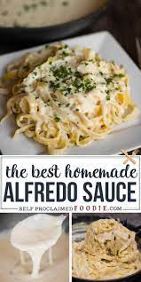 Alfredo Sauce Is A Rich And Creamy White Sauce Made With Garlic Butter Heavy Cream White Sauce Recipes Alfredo Sauce Recipe Homemade Chicken Alfredo Recipes
