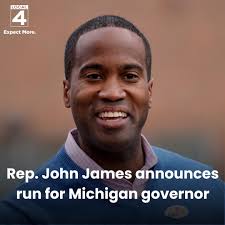 Republican Congressman John James announced he's joining the race for  Michigan's next governor. Click the link in bio to read his full statement.