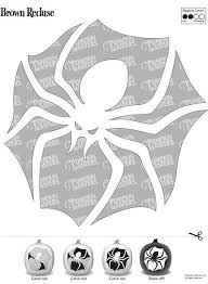 What S Scarier Than A Big Spider Carve This Brown Recluse Pattern From Pumpkin Mast Halloween Pumpkin Stencils Pumpkin Carving Templates Scary Pumpkin Carving