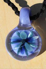 Blown Glass Pendant Blown Glass Necklace Handmade Glass Jewelry Glass Hemp Necklace Heady Glass Blown Glass Pendant Heady Glass Handcrafted Glass
