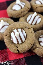Springtime brings lots of new color, and these hershey's kisses thumbprint cookies are no exception. White Chocolate Gingerbread Kiss Cookies Everyday Made Fresh