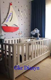 montessori yelkenli park yatak 90 190 yatak montessori bebek odasi
