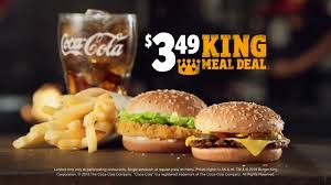 Get burger king® offers and discounts with coupons for february 2021 on retailmenot. Burger King 3 49 King Meal Deal Tv Commercial The Real Deal Ispot Tv