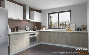 modern melamine wood grain kitchen