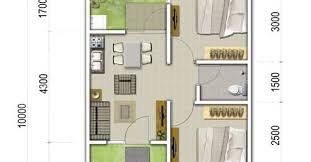Desain rumah minimalis ukuran 6x10 youtube via youtube.com. Lingkar Warna 4 Denah Rumah Minimalis Ukuran 6x10 Meter 2 Kamar Tidur 1 Lantai Tampak Depan