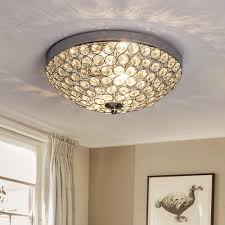 Dllt Modern Crystal Light Fixture Ceiling Flush Mount 2 Light Small Chandelier For Bedroom Entryway Foyer Hallway Closet Room Dining Room Chrome Finish E12 Amazon Com