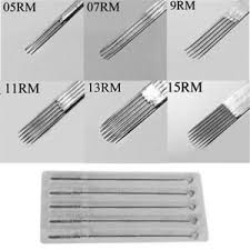Premium Diy Microblading Tattoo Needles 3 5 7 9 11 13 15rl Rs M1 M2 Rm 5 50 Pcs Ebay