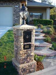 With the right idea, you can even turn your mailbox into a fun and fascinating instrument to welcome your guests! Pacific Landscaping Contra Costa Landscaper Diamond Certified Stone Mailbox Mailbox Landscaping Mailbox Design