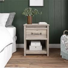 Better Homes Gardens Rustic Ranch Nightstand Gray Oak Walmart Com In 2020 Grey Oak Better Homes Oak Nightstand