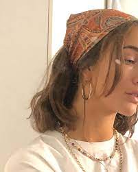 Olivia Viktoria Gervig On Instagram Quot On The Way In The Steak With Her Husband Quot Scarf Hairstyles Aesthetic Hair Hair Styles