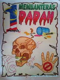 Pelajar melekatkan poster yang diagihkan di kelas. 35 Gambar Poster Anti Dadah Sekolah Rendah Terbaik Kumpulan Gambar Poster
