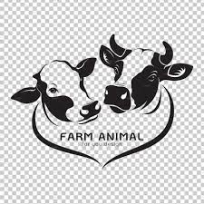 Vector Of Two Cows Head Design Farm Logo Design Cow Logo Cow Icon
