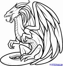 The article features both realistic and cartoon forms of dragons like flying dragons, dragons with knights and fire breathing dragons. Realistic Fire Breathing Dragon Coloring Pages Realistic Fire Dragon Drawing Novocom Top