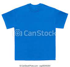 Download Blank T Shirt Color Royal Blue Template On White Background Canstock