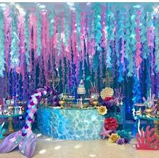 Under The Sea Mermaid Party Decorations Mermaid Theme Birthday Mermaid Theme Party