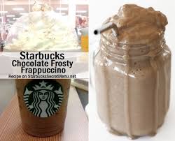 Starbucks Chocolate Frosty Frappuccino Starbucks Chocolate Chocolate Frosty Starbucks Secret Menu