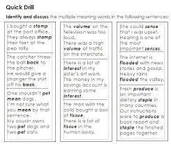 Free Language Stuff Multiple Meaning Words Multiple Meaning Words Activities Multiple Meaning Words Word Activities