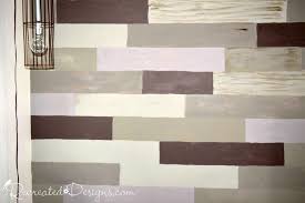 In this tutorial, you can create a faux plank wood effect using cha. Painted Faux Wood Plank Wall Recreated Designs