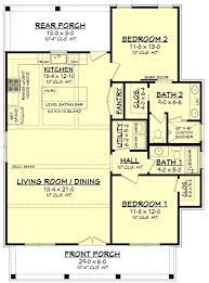 A cottage is, typically, a small house. Small One Story 2 Bedroom Retirement House Plans Houseplans Blog Houseplans Com