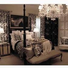 Love The Black Tan And Cream Colors In This Gorgeous Bedroom And The Chandelier Too Elegant Bedroom Home Master Bedrooms Decor