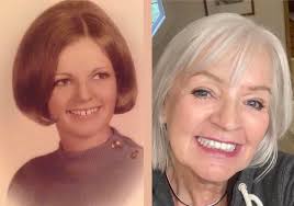 HS Grad pic 1968 ….18 yrs old Now pic 2024….75 yrs old