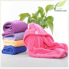 Here are two quick and easy versions in 5 steps each! Hair Turban Bath Towels Set Quickly Dry Soft And Comfortable